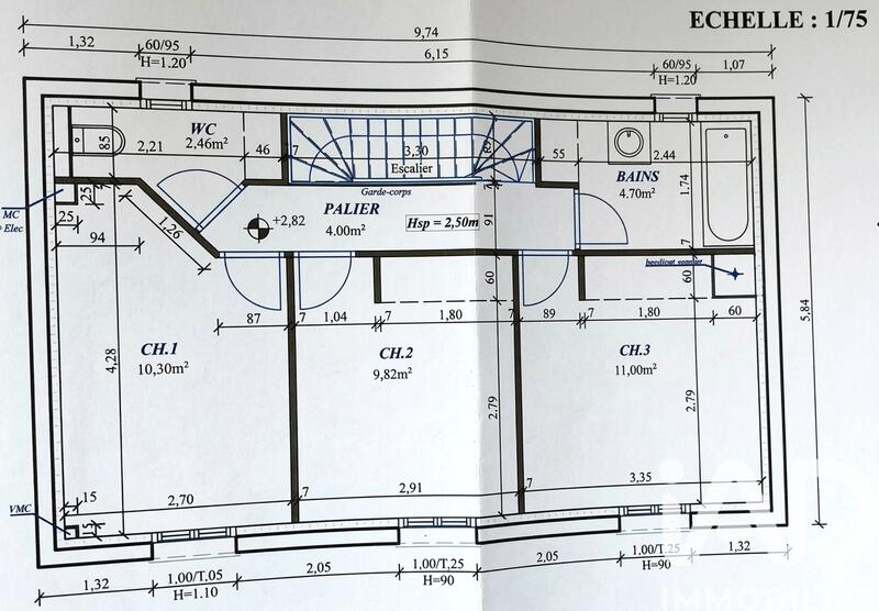 Maison - 104 m² - 5 pièces