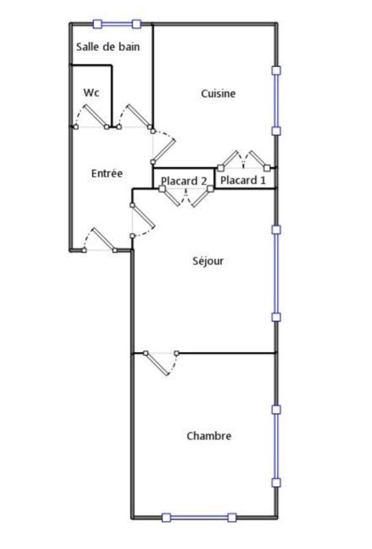 Appartement - 48 m² - 2 pièces
