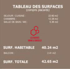 Appartement - 41 m² - 2 pièces