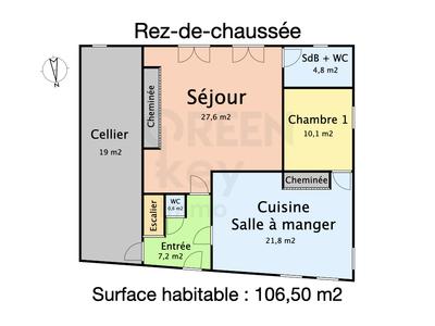 Maison - 107 m² - 5 pièces