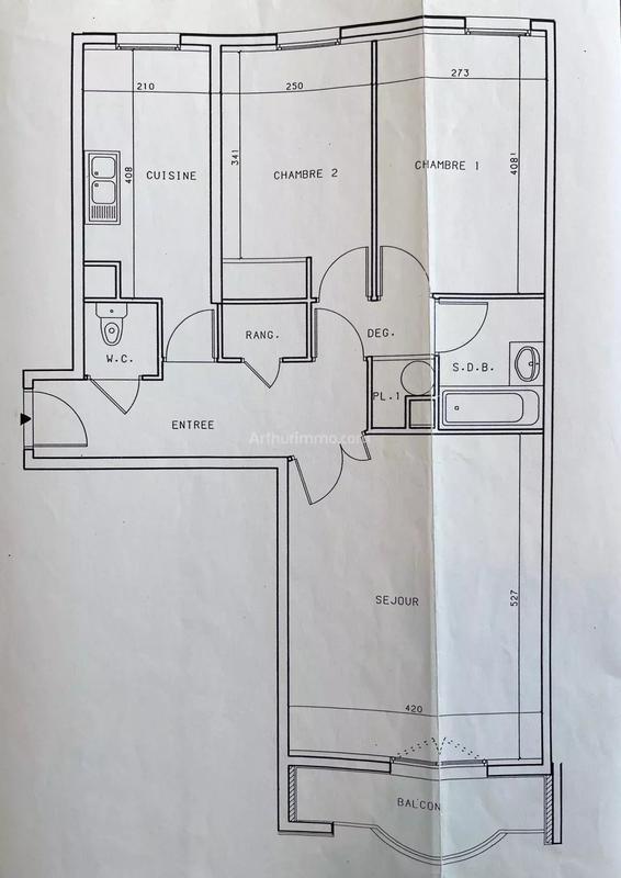 Appartement - 69 m² - 3 pièces