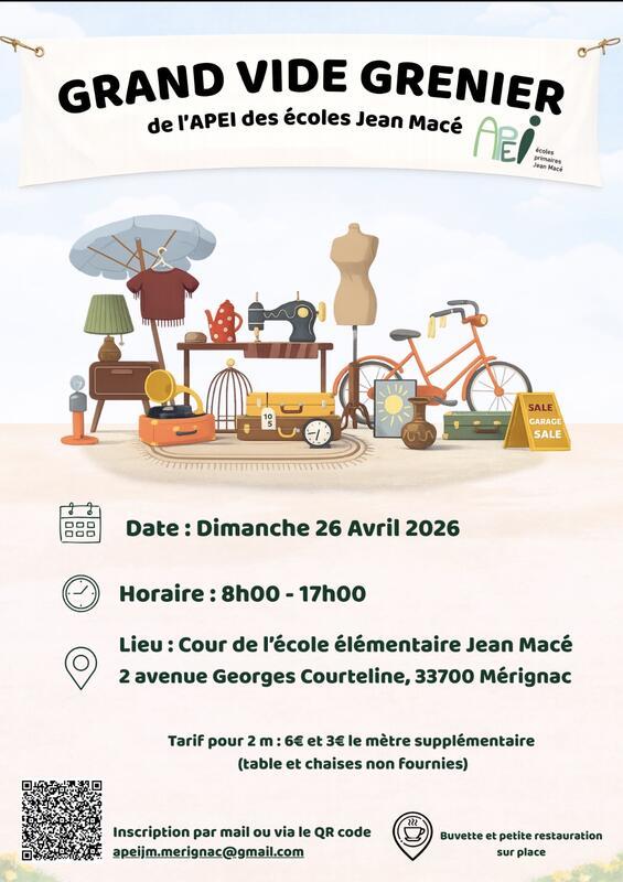 Vide grenier de l'apei des écoles jean macé