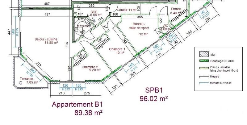 Appartement - 89 m² - 4 pièces