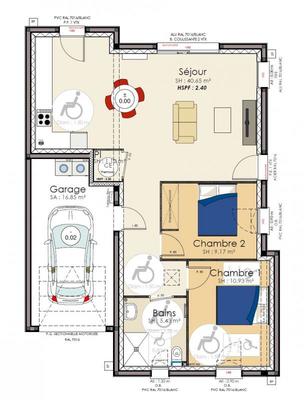 Maison - 67 m² - 4 pièces