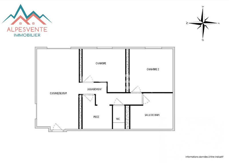 Appartement - 61 m² - 4 pièces