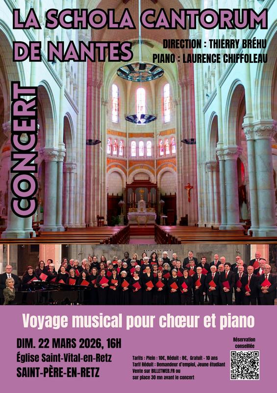 Concert Chœur et Piano de la Schola Cantorum de Nantes