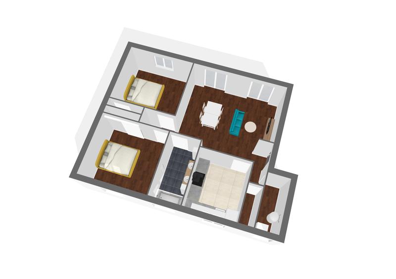 Appartement - 68 m² - 3 pièces