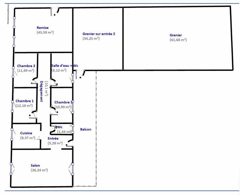 Maison - 195 m² - 9 pièces