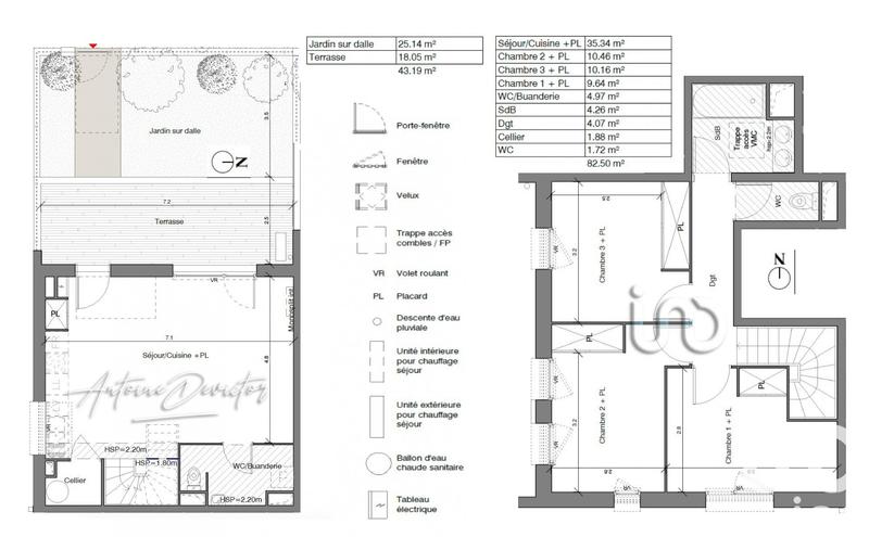 Maison - 83 m² - 4 pièces