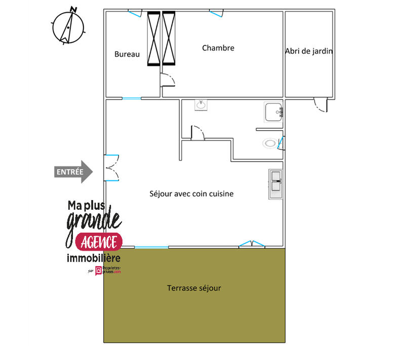 Maison - 43 m² - 3 pièces