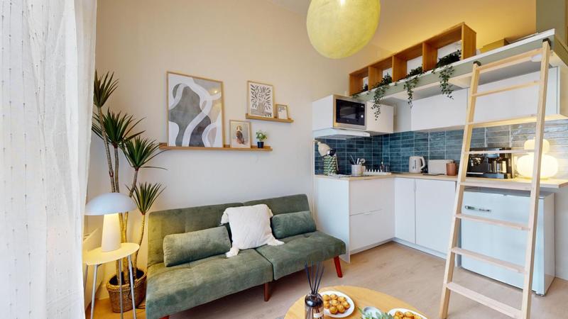 Studio - 16 m² - 2 pièces
