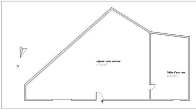 Studio - 20 m² - 1 pièce