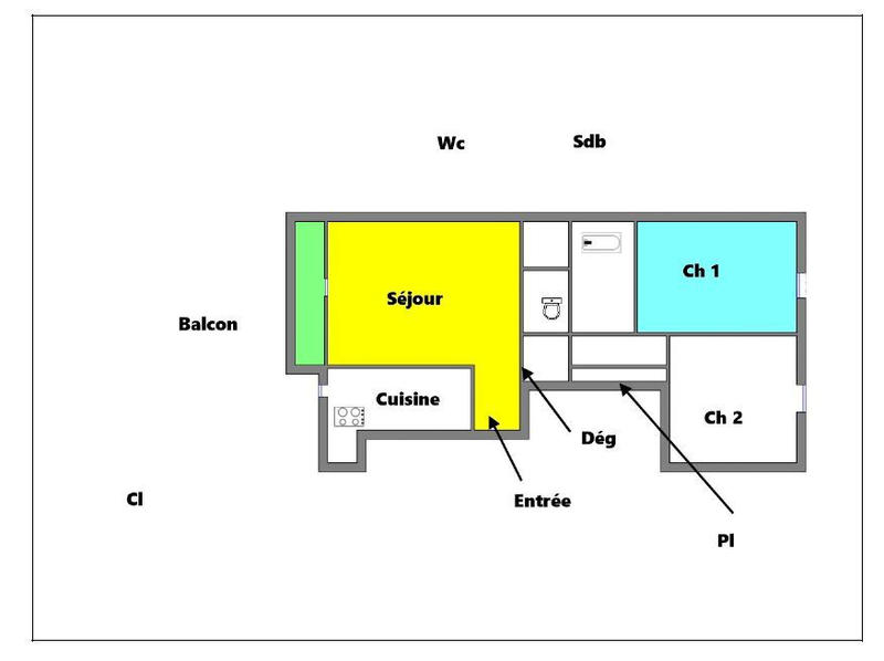 Appartement - 48 m² - 3 pièces