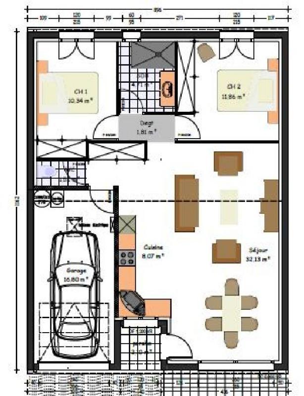 Villa - 74 m² - 3 pièces