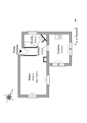 Studio - 34 m² - 1 pièce