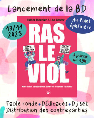 Lancement de la Bd « Ras le viol »