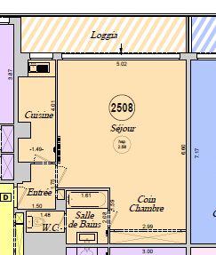 Appartement - 43 m² - 1 pièce