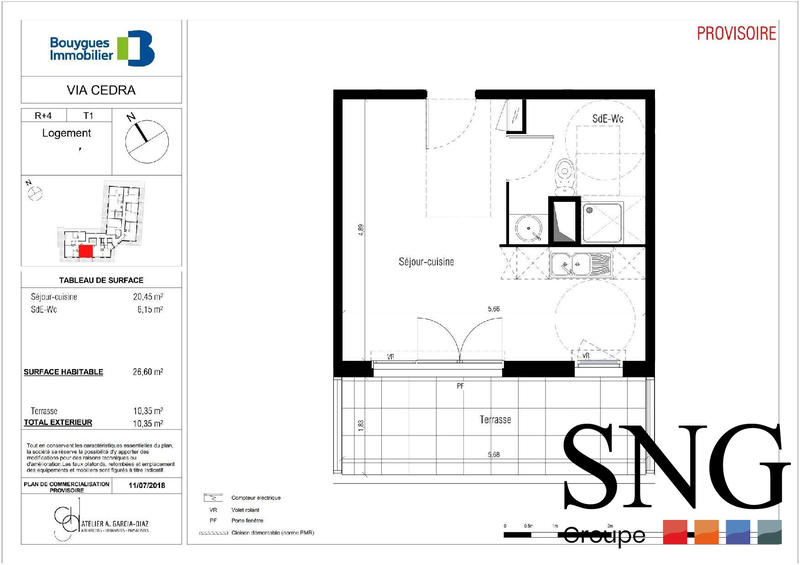 Appartement - 27 m² - 1 pièce
