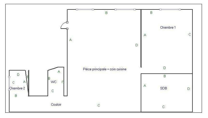 Appartement - 55 m² - 2 pièces