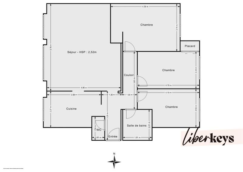 Appartement - 78 m² - 5 pièces