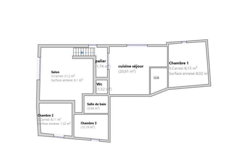 Appartement - 94 m² - 4 pièces
