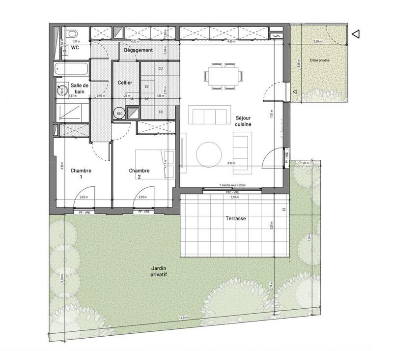 Appartement - 83 m² - 3 pièces