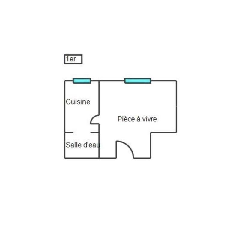 Studio - 12 m² - 1 pièce