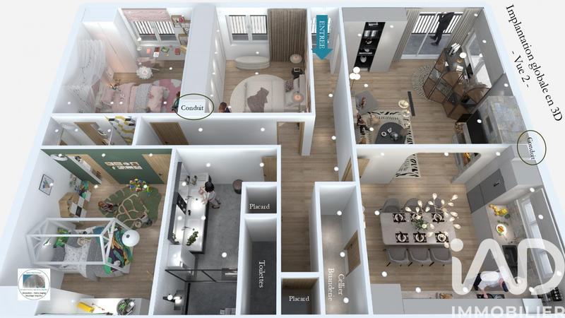 Appartement - 108 m² - 4 pièces