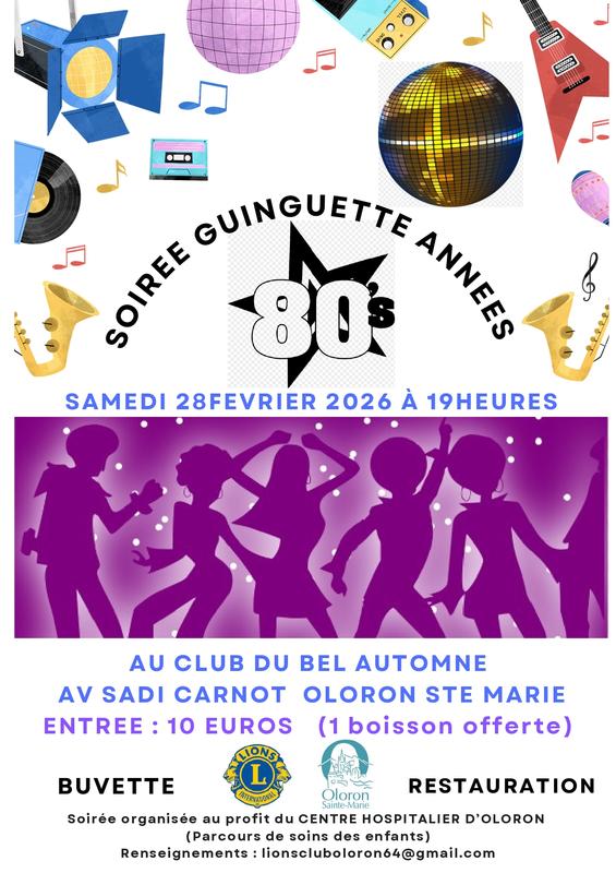 Soirée guinguette années 80