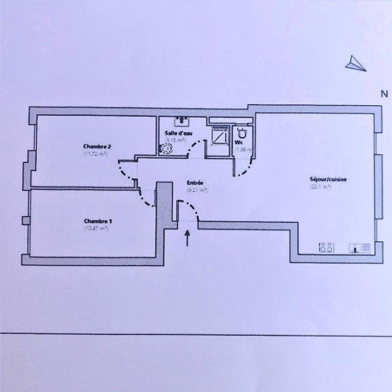 Appartement - 61 m² - 3 pièces