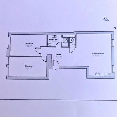 Appartement - 61 m² - 3 pièces