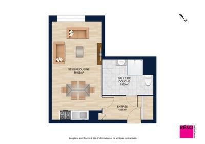 Appartement - 31 m² - 1 pièce