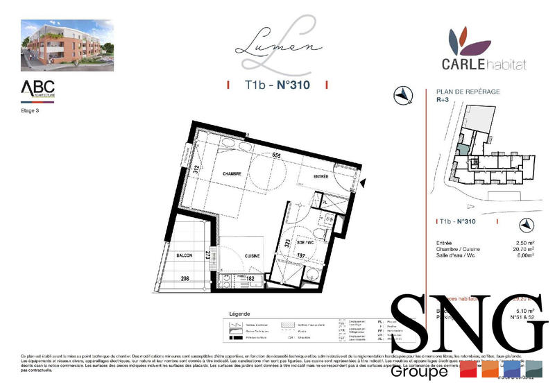 Appartement - 29 m² - 1 pièce