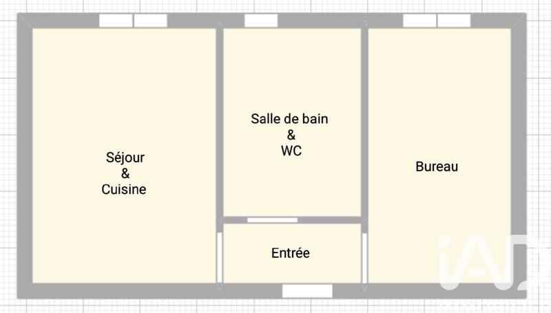 Appartement - 28 m² - 2 pièces