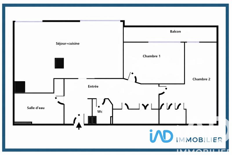 Appartement - 64 m² - 3 pièces