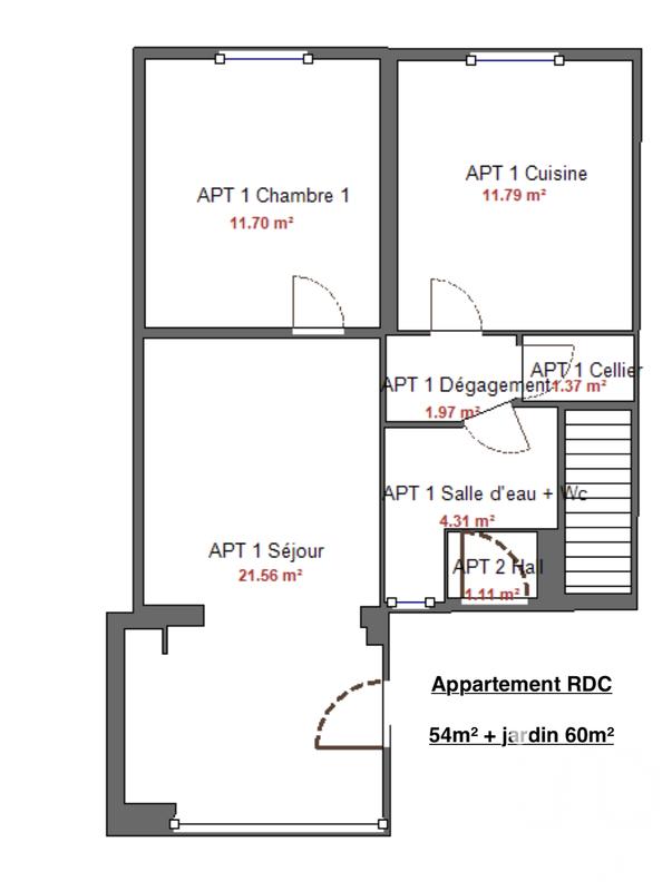 Maison - 96 m² - 5 pièces