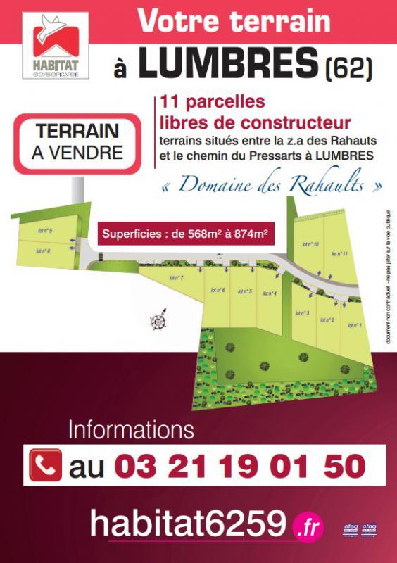 Terrain constructible - 569 m²