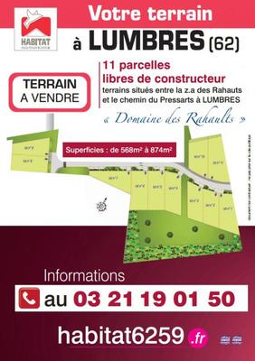 Terrain constructible - 569 m²