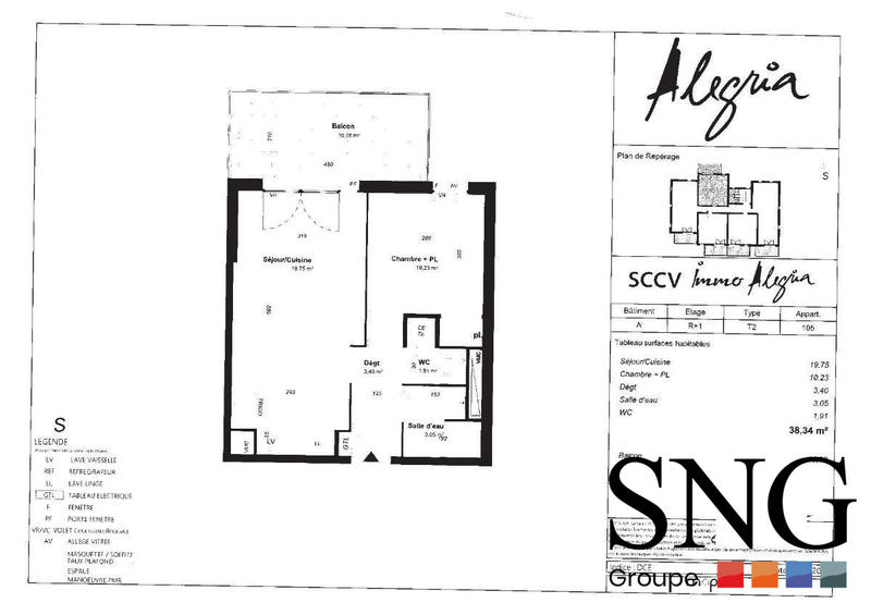 Appartement - 37 m² - 2 pièces