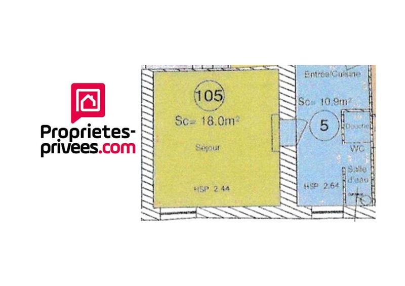 Appartement - 28 m² - 1 pièce