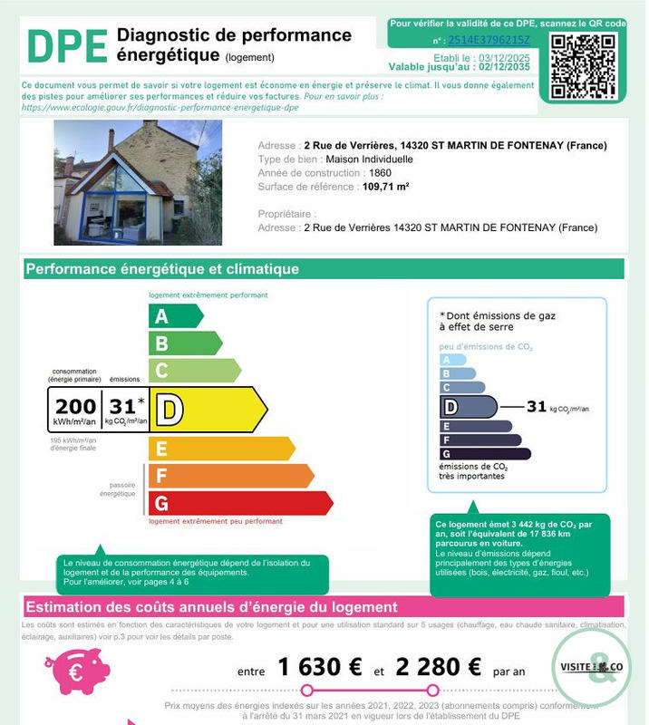 Maison ancienne - 110 m² - 6 pièces