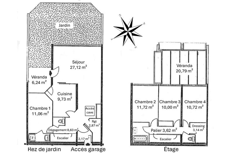 Duplex - 110 m² - 5 pièces