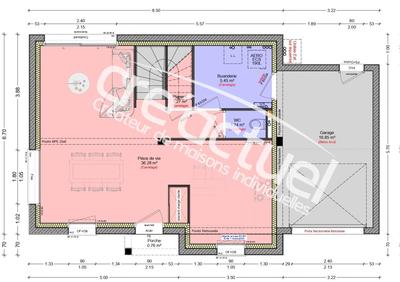 Maison - 85 m² - 4 pièces