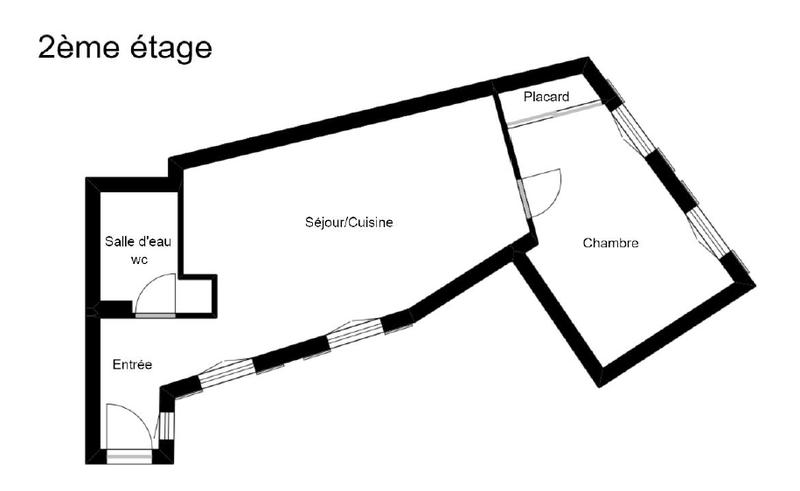 Appartement - 39 m² - 2 pièces