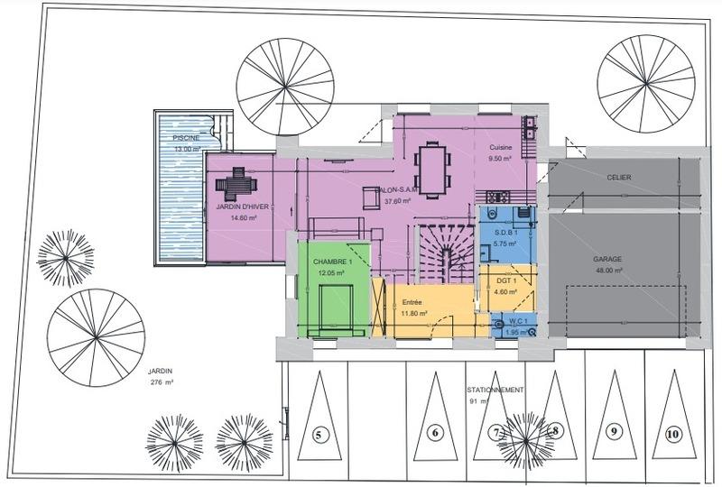 Maison d'architecte - 170 m² - 7 pièces