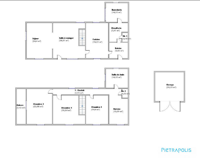Maison ancienne - 166 m² - 6 pièces