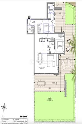 Appartement - 80 m² - 3 pièces