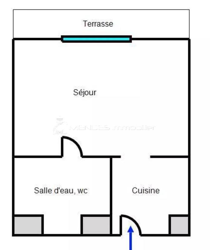 Appartement - 26 m² - 1 pièce