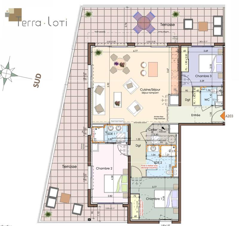 Appartement - 100 m² - 4 pièces