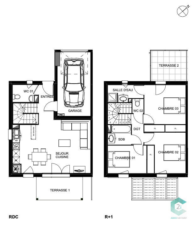 Maison - 86 m² - 4 pièces